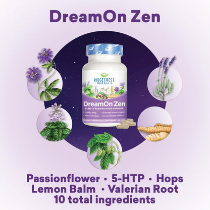 DreamOn Zen Sleep Supplement with a Unique Vitamin and Herbal Blend